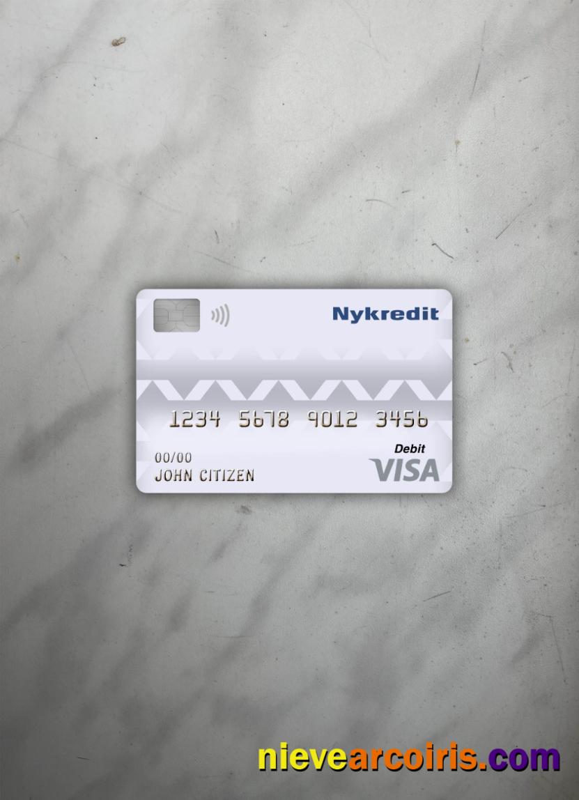 Denmark Nykredit bank visa debit card photolook